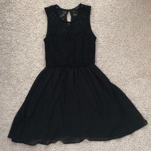 Black cocktail dress